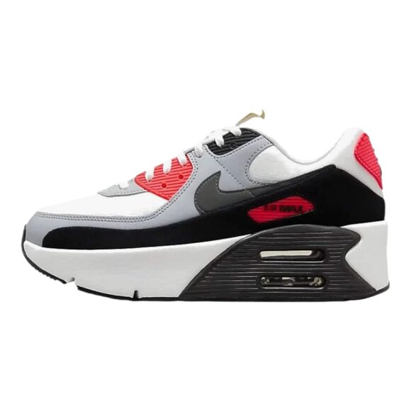 New Nike Women's Air Max 90 LV8 Sneaker - White/Black/Grey - Size: 8 ( 25 CM) - Picture 15 of 16